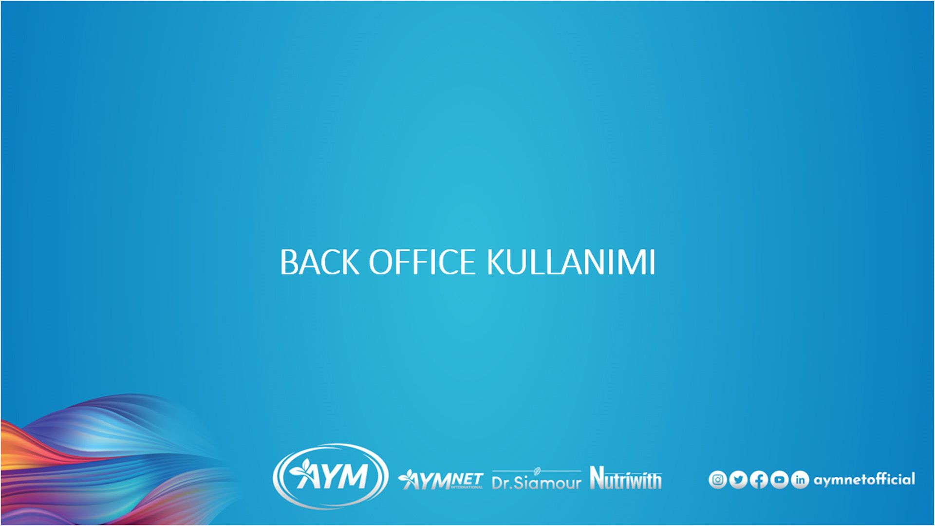 Back Office Sunumu